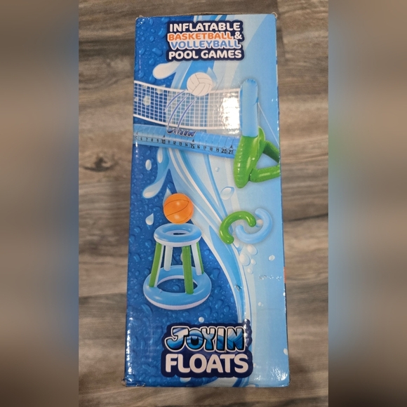 JOYIN Inflatable Basketball & Volleyball Swimming Pool Includes Balls NEW WITHOU - Picture 4 of 4